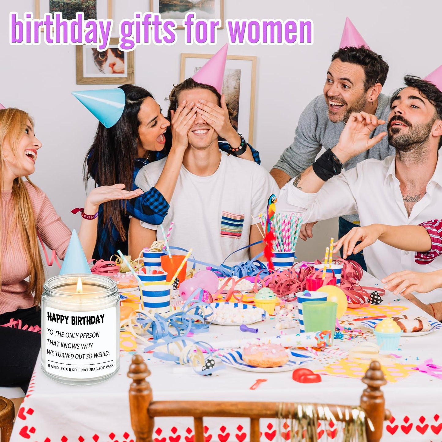 RIZOOCE Lavender Candles β Birthday Gifts for Women, Bestie & Sister Gift Ideas