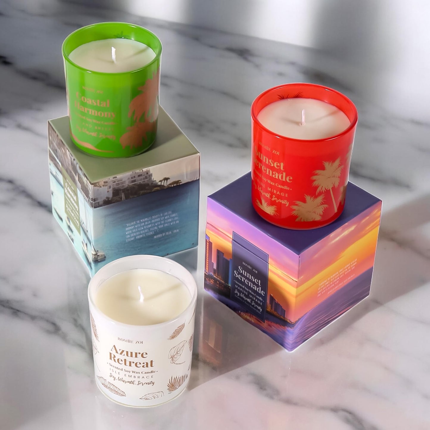 ROMIIE ZOI Tidal Treasure Scented Candle โ Ocean Whisper | 6oz Soy Wax
