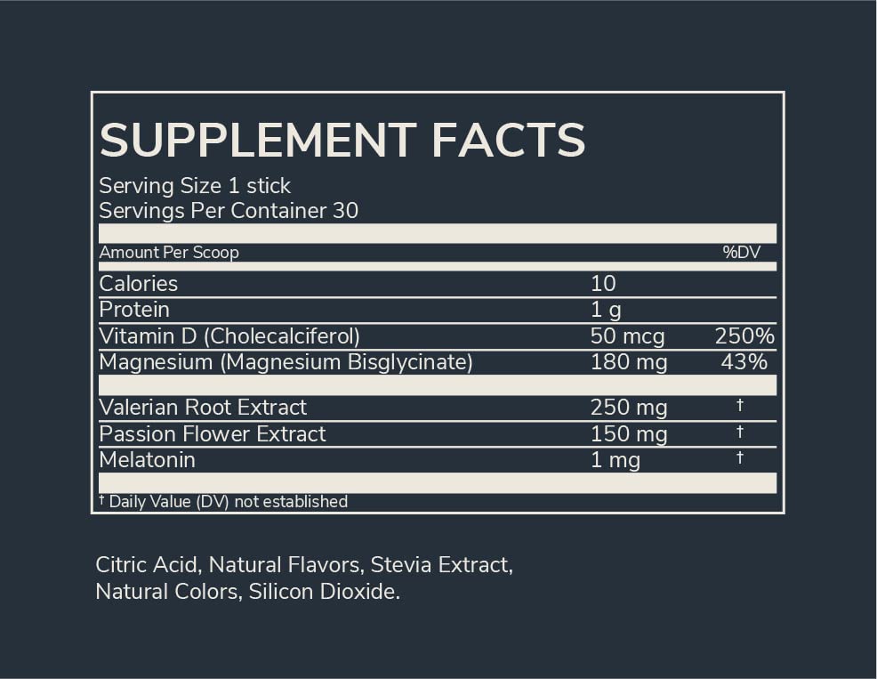 Rookie Wellness Sleep โ Natural Sleep Aid with 180 mg Magnesium Bisglycinate & 1 mg Melatonin (30 Pack, BlackBerry Lemon)