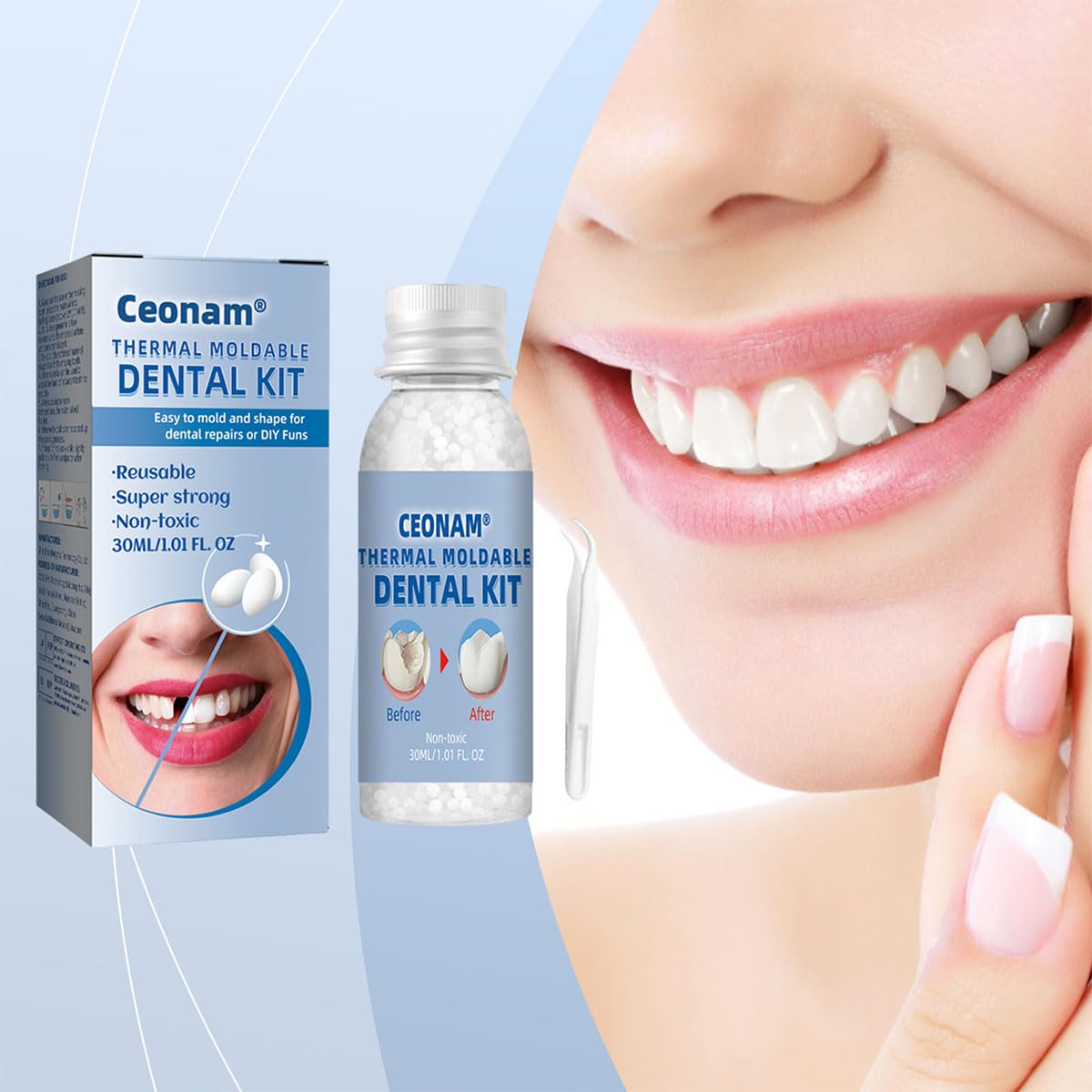 Tooth Repair Kit โ DIY Teeth Restoration with Heat Fit Beads