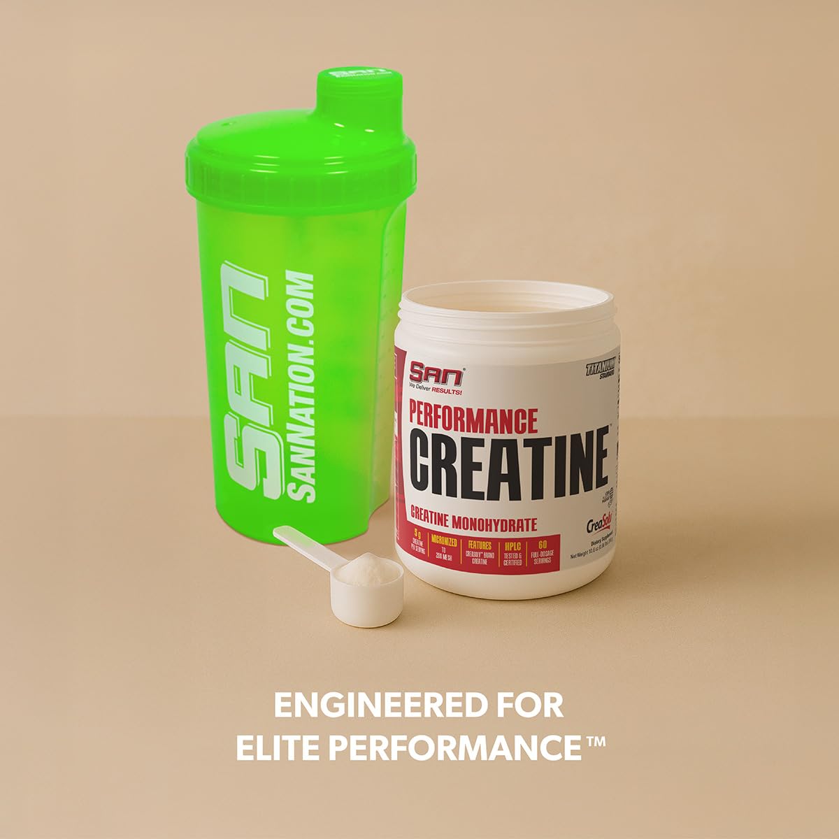 SAN Performance Creatine 300g โ Supports Muscle Growth & Athletic Endurance | 60 Servings