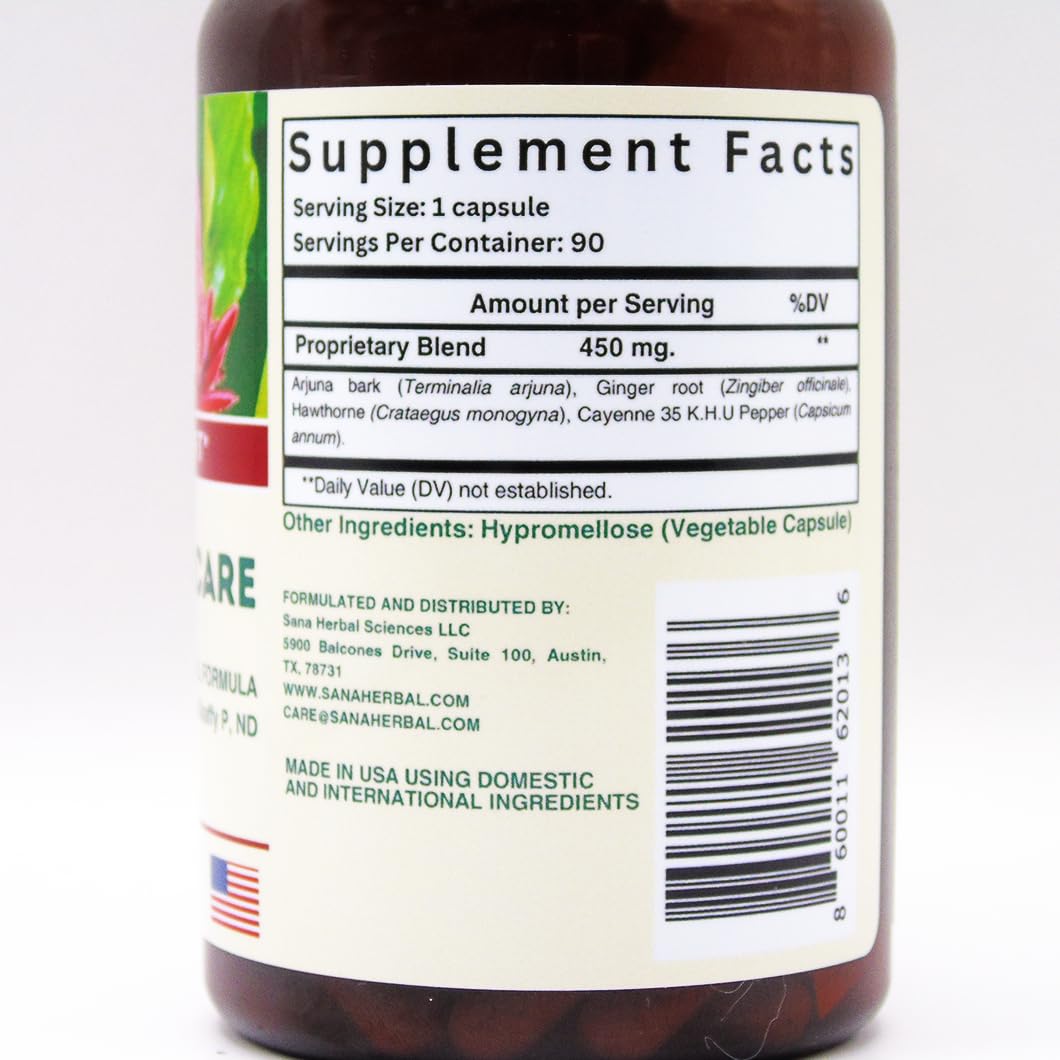 Artery Plaque Support & Circulation โ 4-Element Heart Health Supplement | Sana Herbal Sciences