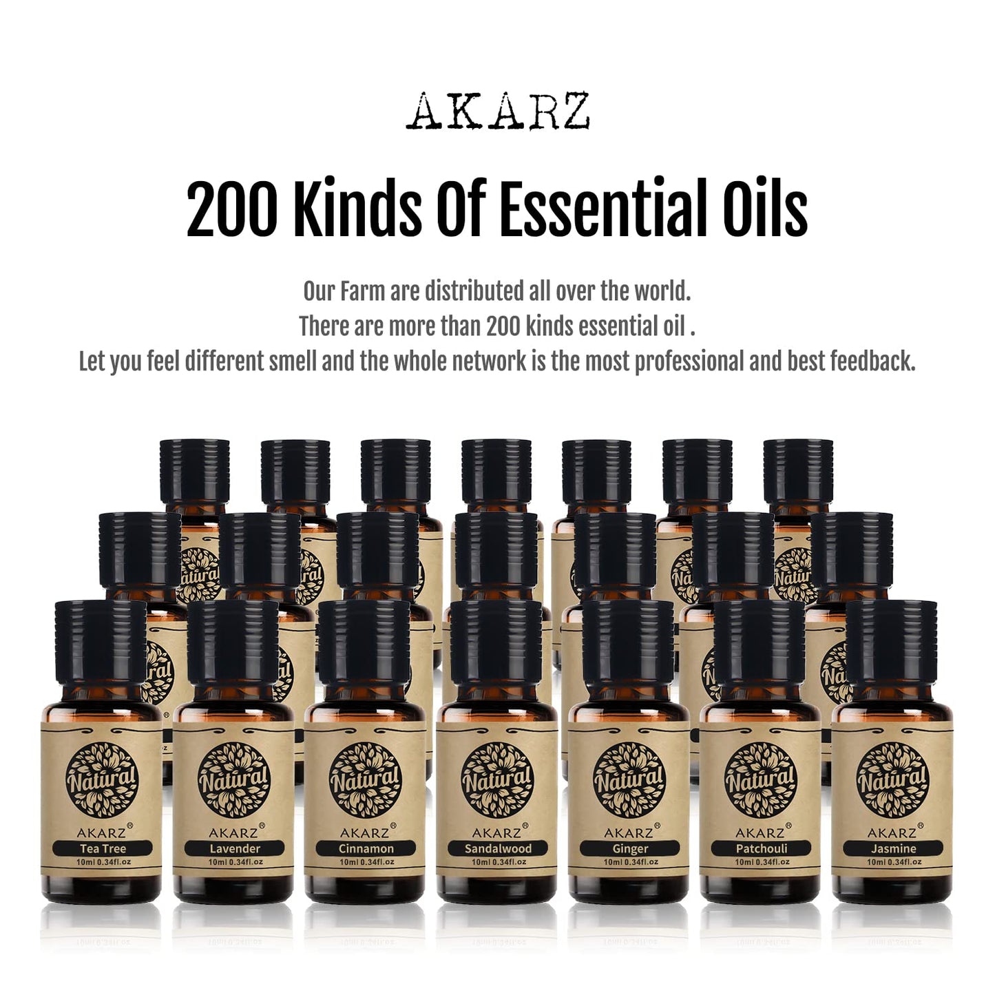 Sandalwood Essential Oil AKARZ โ Organic Therapeutic 10ml