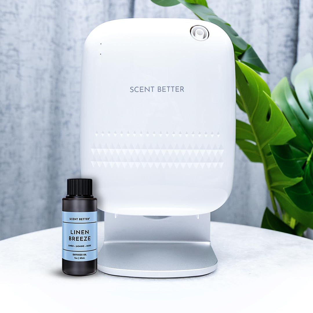 SB SCENT BETTER Scent Better Pro Diffuser β Smart Bluetooth, Waterless Nebulizing (White)