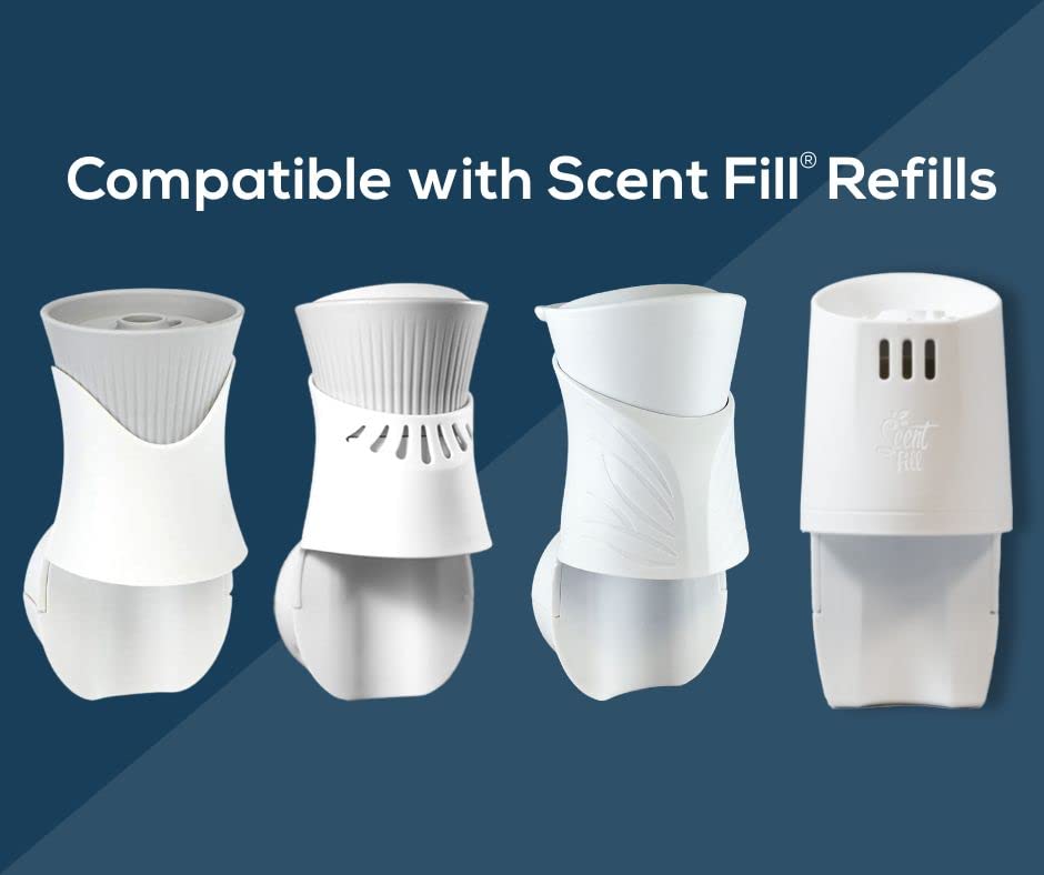 Scent Fill Masculine Kit โ 4 Refills & Diffuser | Tobacco Sage, Starry Night, Vanilla Suede, and Mahogany Teak