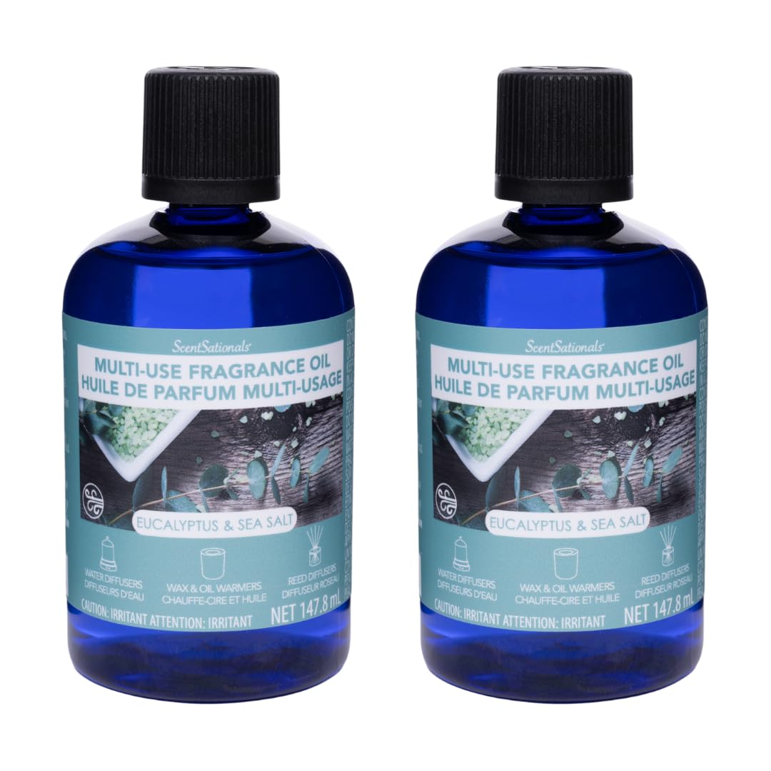 ScentSationals Eucalyptus & Sea Salt Diffuser Oils โ 2 x 147.8 ml