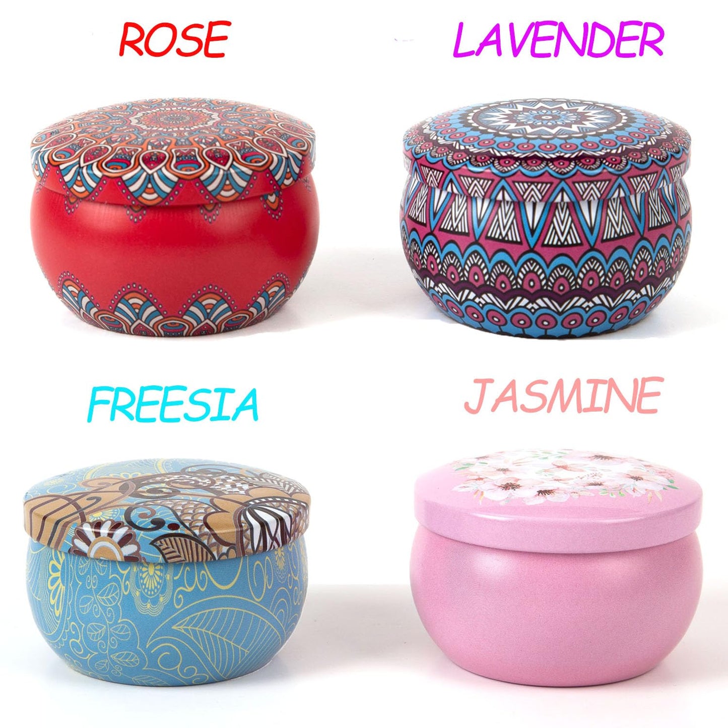 Scented Candles Gift Set for Women β 4 Pack Soy Wax with Essential Oils | All Natural, Non-Toxic