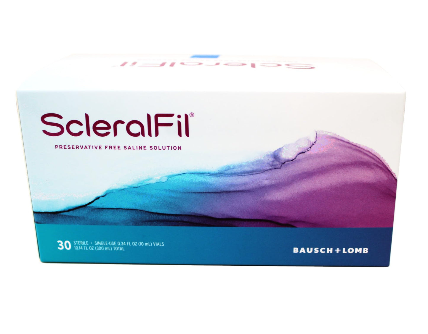 ScleralFil Preservative-Free Saline Solution โ 0.34 fl oz Vials, 30 Count (Pack of 2)