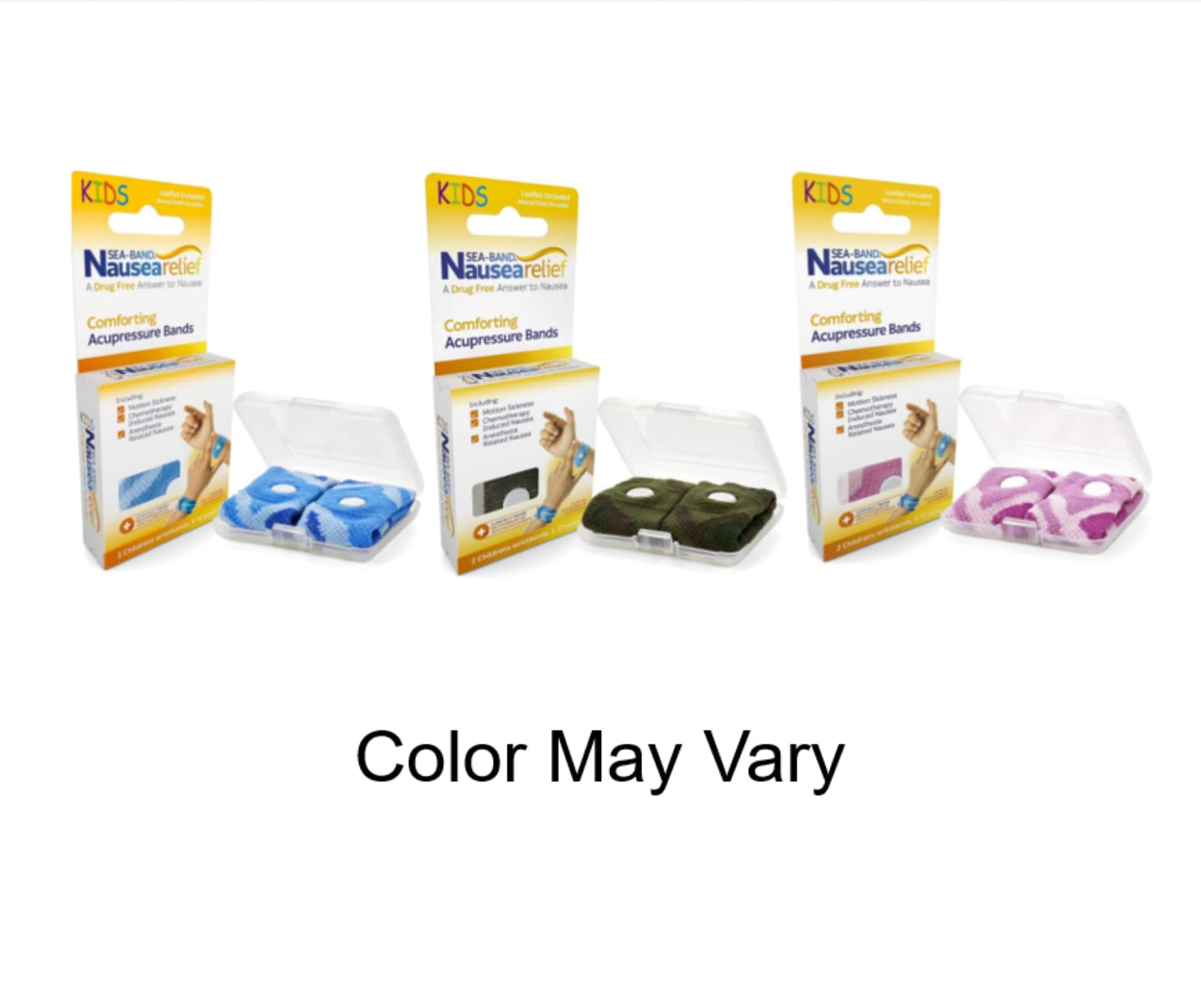 Sea-Band Anti-Nausea Acupressure Wristbands β Child Size, 2 Pairs