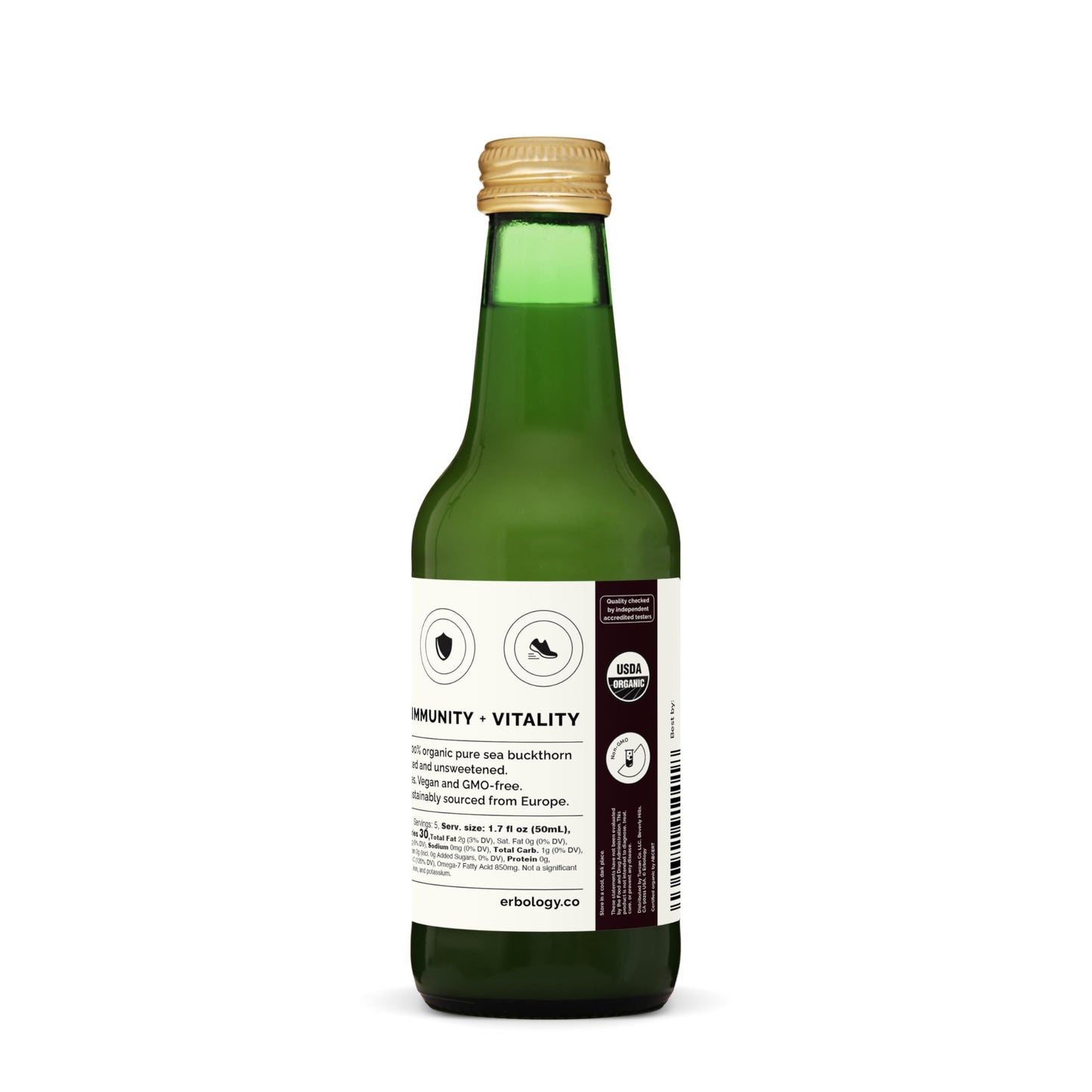 100% Organic Sea Buckthorn Juice 8.5 fl oz โ Immune Support & Energy