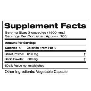 Seagate Carrot and Garlic 500mg โ 300 Capsules