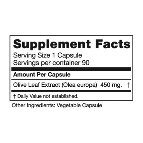 Seagate Olive Leaf Extract 90 Capsules โ 100% Pure & Pesticide-Free
