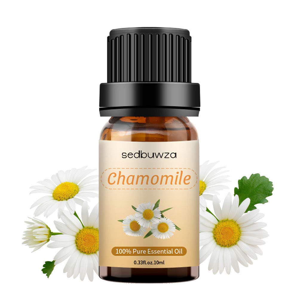 Sedbuwza Chamomile Essential Oil โ Pure Organic Chamomile Fragrance for Diffuser, Soap & Candle