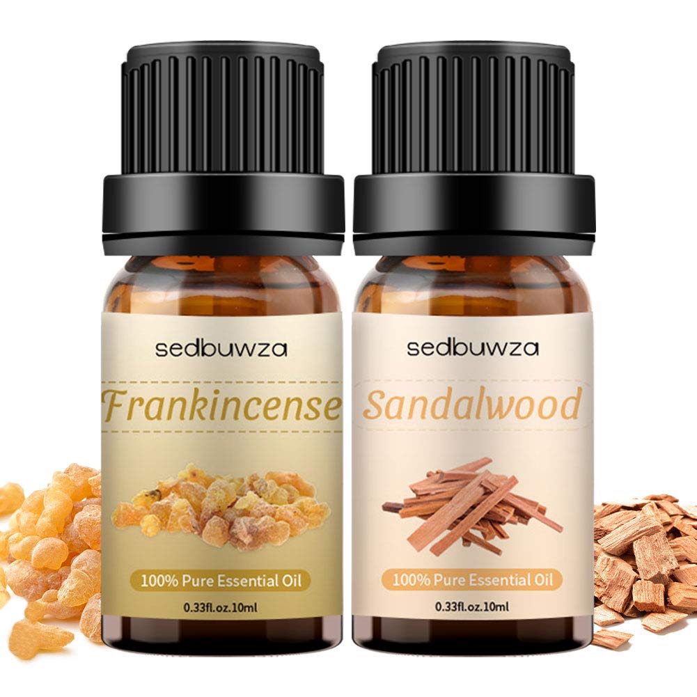 Sedbuwza Sandalwood & Frankincense Essential Oil Set โ 2 x 10 ml