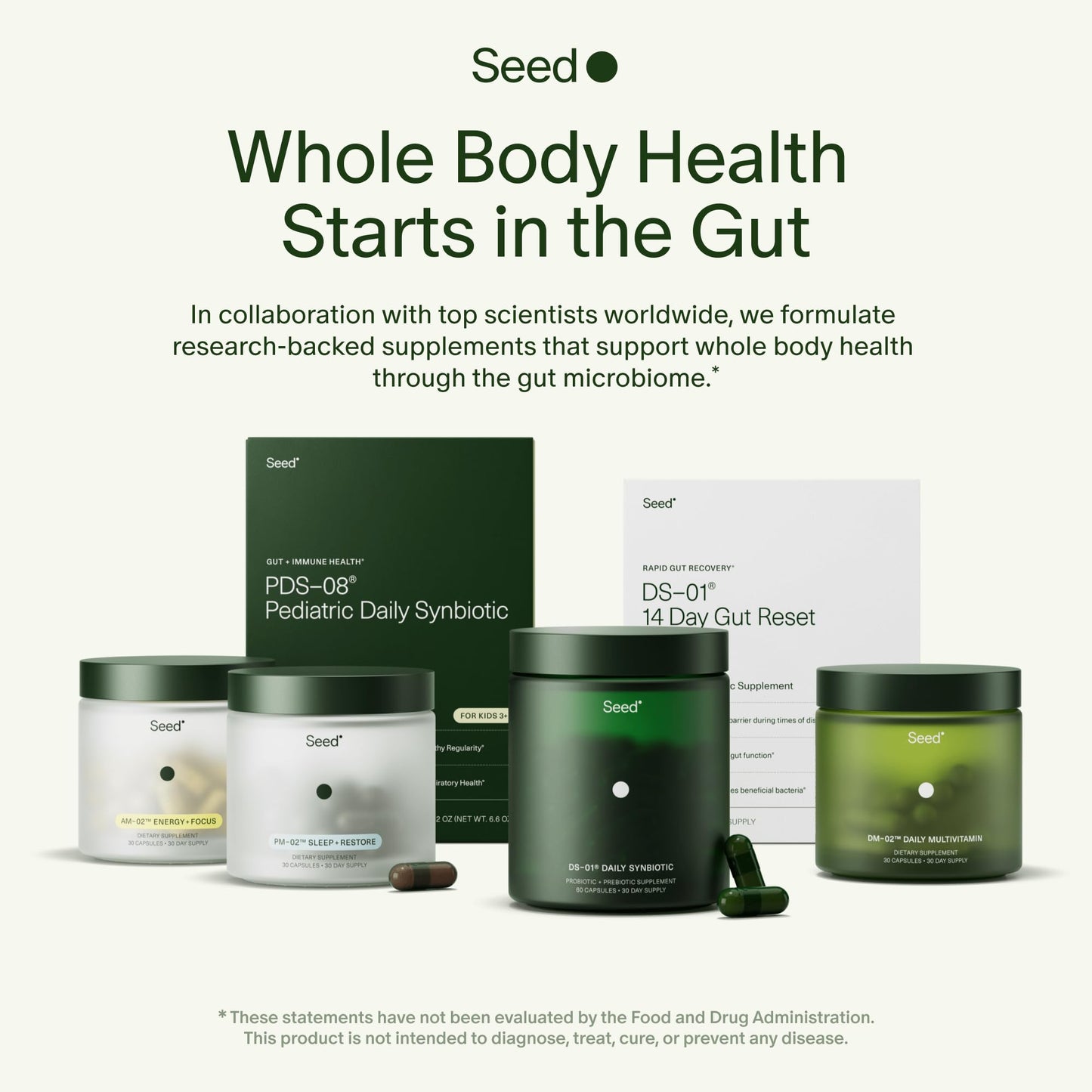 Seed PDS-08 Pediatric Daily Synbiotic for Kids 3β17 | Fiber-Based Prebiotic & Probiotic