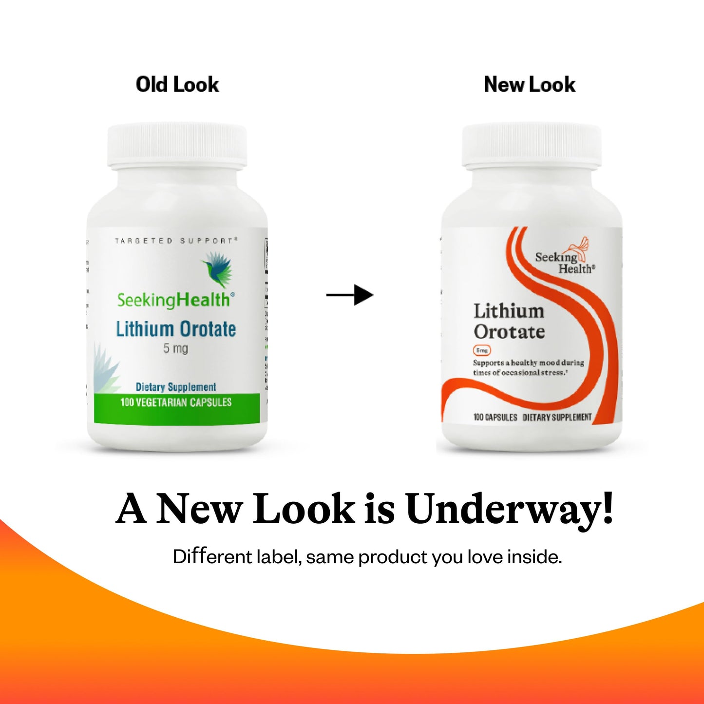 Seeking Health Lithium Orotate โ Brain Health & Memory Support | 5 mg Li, 100 Capsules