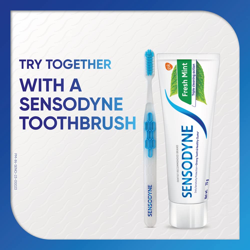 Sensodyne Fresh Mint Toothpaste 75g โ Sensitive Teeth & Fresh Breath