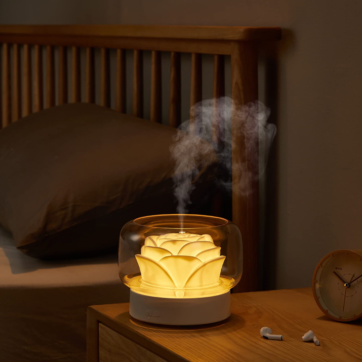 SEVEYEE 500ml Aromatherapy Diffuser for Large Rooms โ White, 24H Run, Auto Off, 7 Color Lights