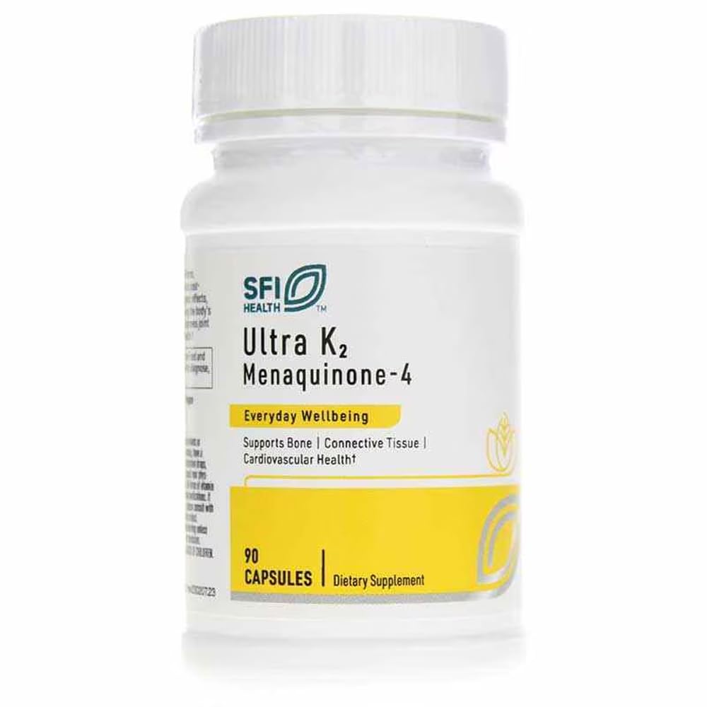 SFI Health Ultra K2 Menaquinone MK-4 β 15 mg per Capsule, 90 Vegan Capsules