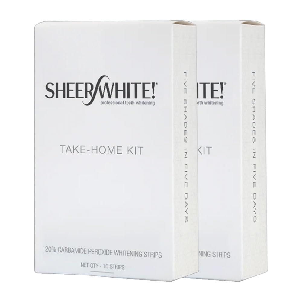 Sheer White Teeth Whitening Strips (Double Pack) โ Fresh Mint