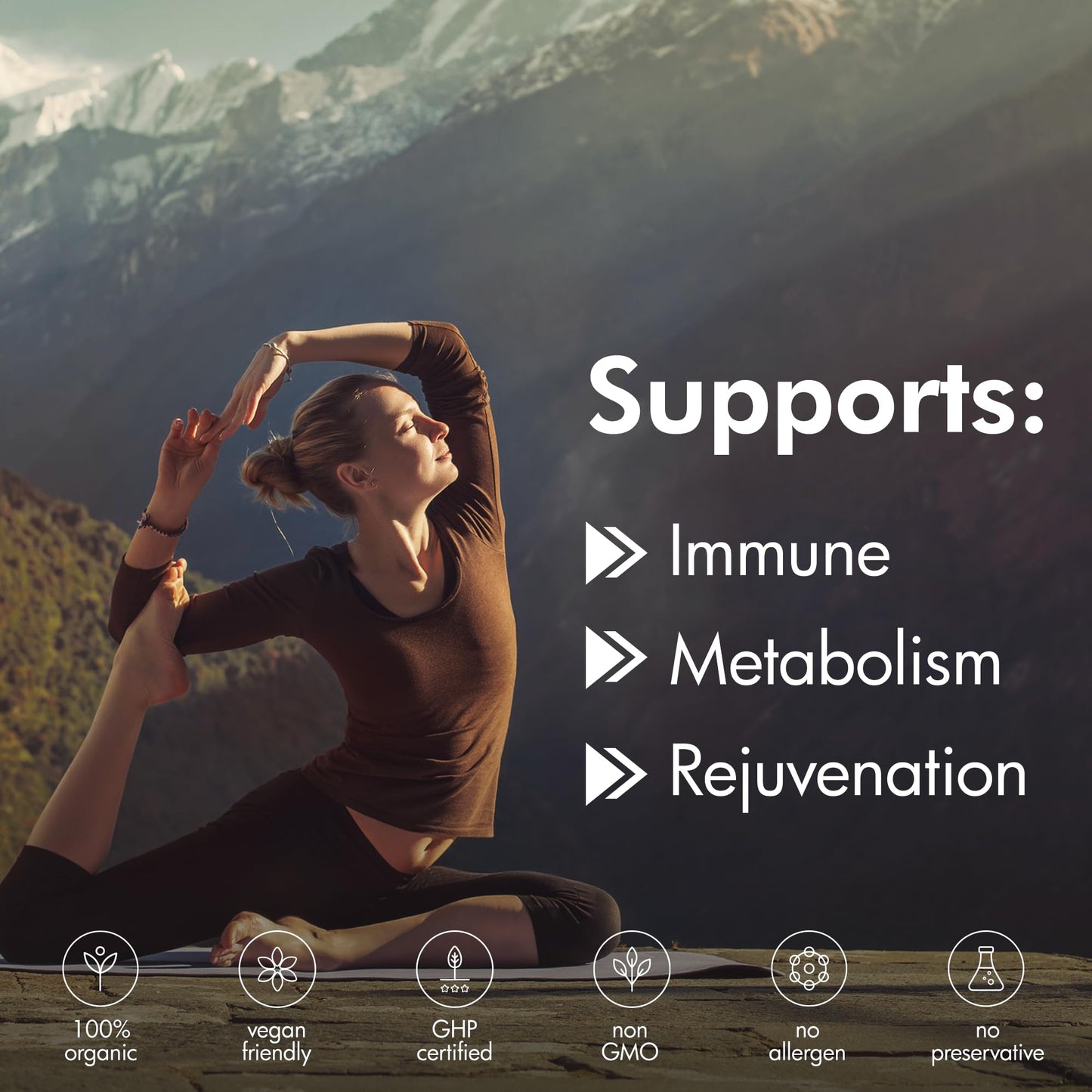 Organic Shilajit Gold Grade Plus โ Fulvic & Humic Acids, 120 Capsules, USA Made