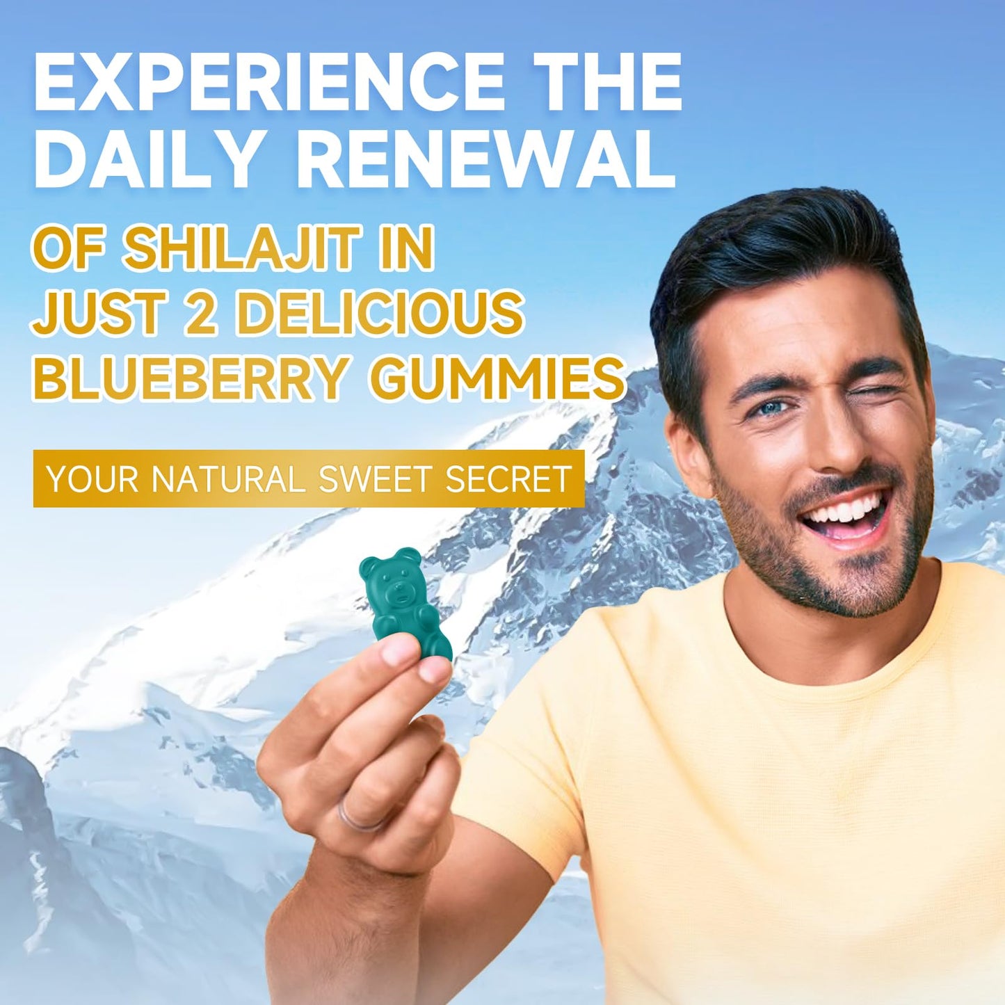 Shilajit Gummies โ Sugar-Free, 60 Gummies | 85+ Minerals & Fulvic Acid