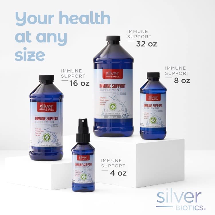 Silver Biotics Immune Support โ Multivalent SilverSol 10 PPM | 8 Fl Oz