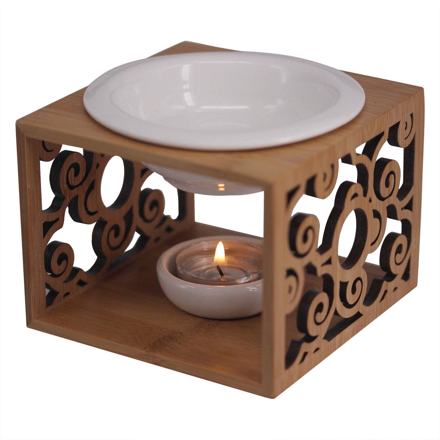 Singeek Ceramic Oil Burner Diffuser โ Auspicious Cloud Design