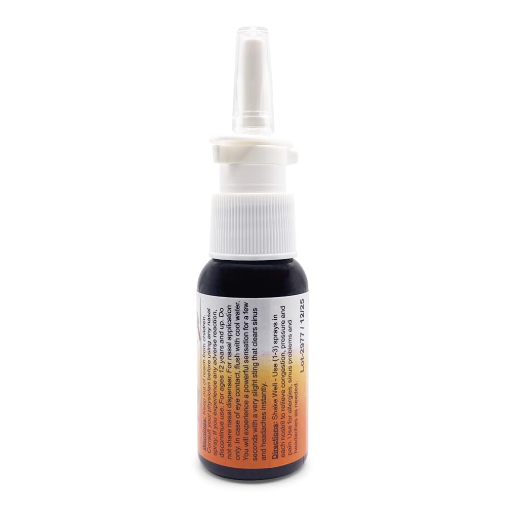 Sinus Plumber Pepper Nasal Spray โ All-Natural Allergy & Sinus Relief, 1 fl oz