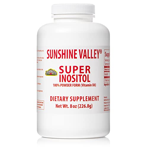 Sunshine Valley Super Inositol โ Vitamin B8 Powder for PCOS Fertility & Hormonal Balance (8oz)