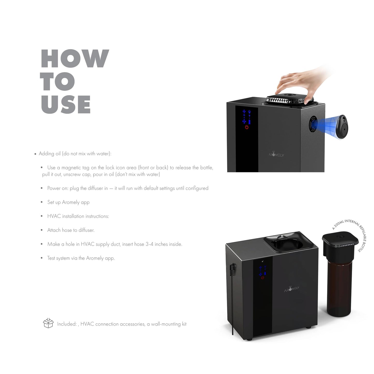 Smart Bluetooth HVAC Scent Diffuser โ Whole Home & Office Aroma System