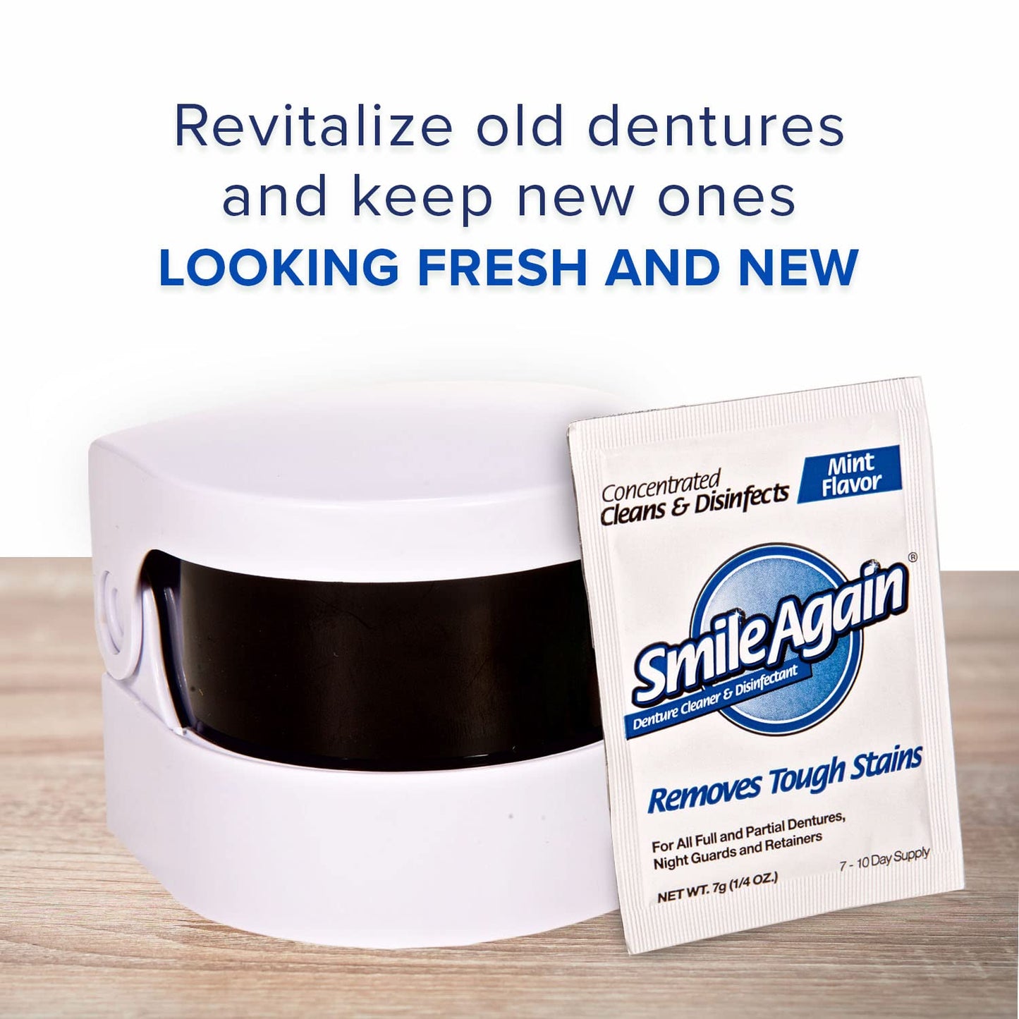 Smile Again Care Kit - Denture, Retainer & Aligner Cleaning Bundle (Pack of 3)
