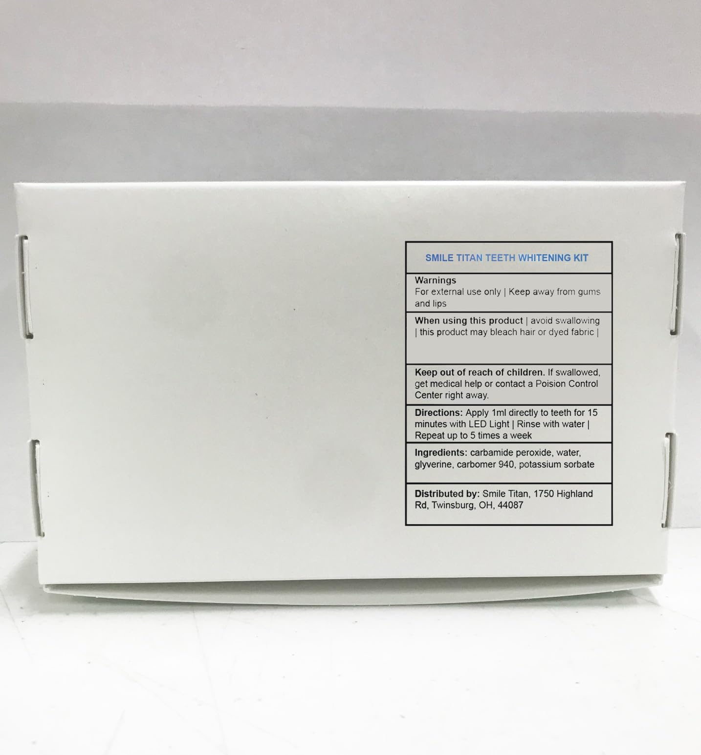 Smile Titan Whitening Gel Refill โ 4x Syringes, 44% CP