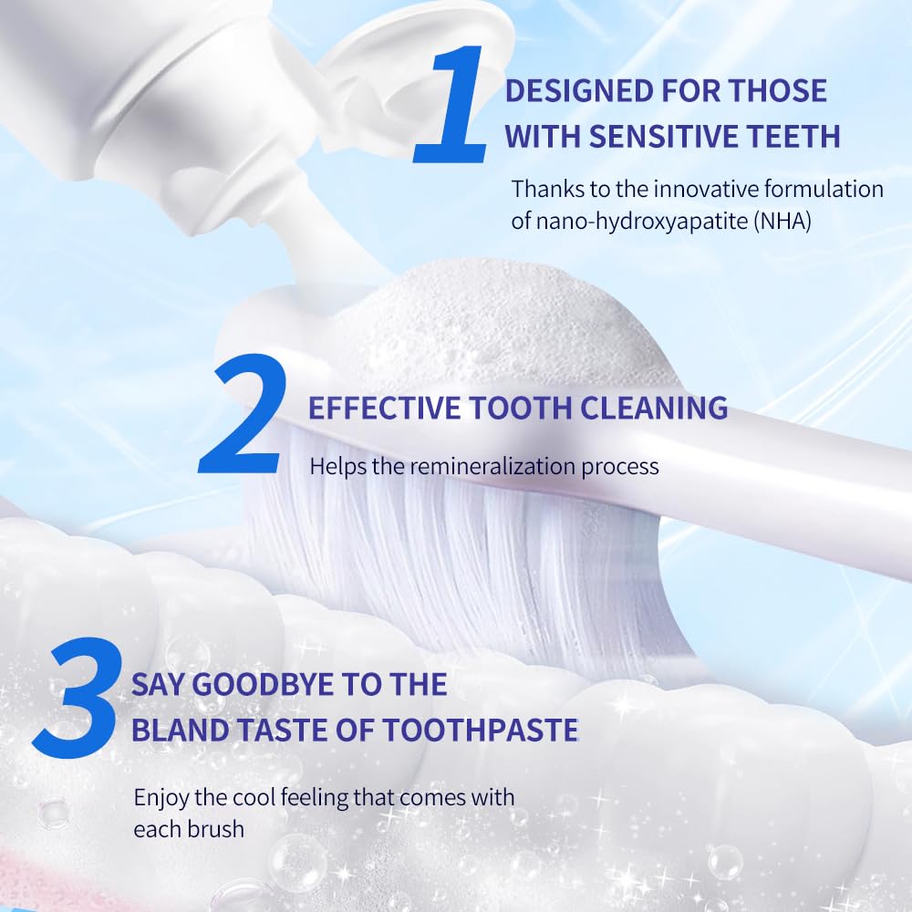Whitening Niacinamide Toothpaste + Nano Hydroxyapatite Toothpaste โ 3.53oz & 4oz