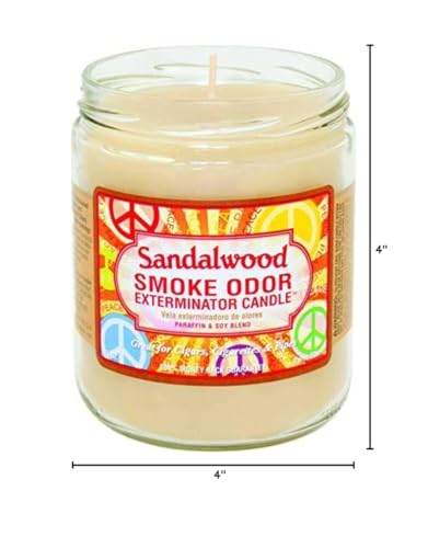 Smoke Odor Exterminator 13 oz Jar Candle โ Sandalwood