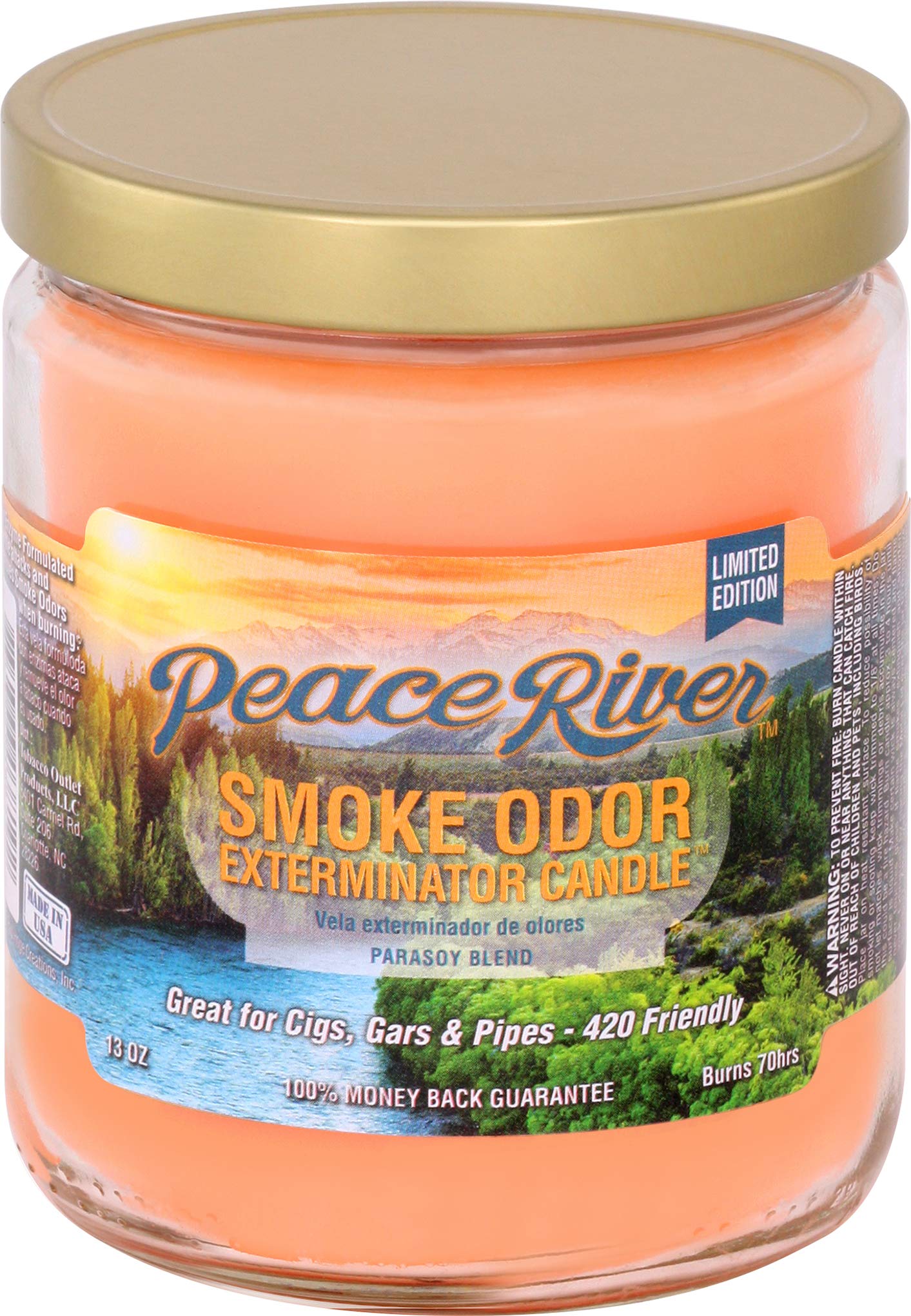 Smoke Odor Exterminator Candle 13oz Jar โ Peace River