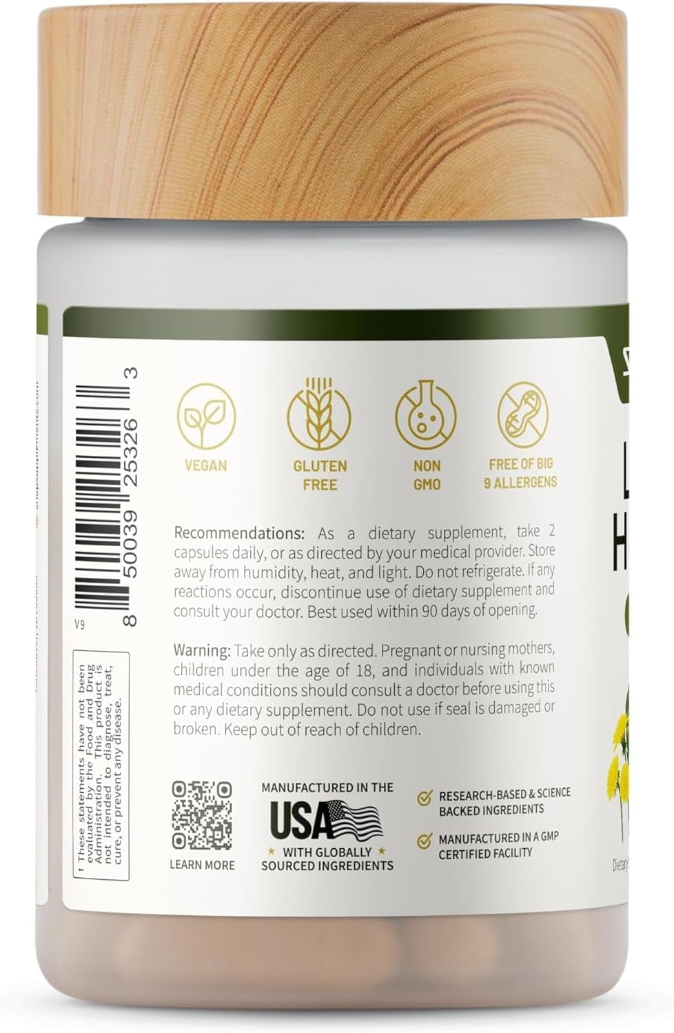 Snap Supplements Liver Health & Detox โ 60 Vegetarian Capsules (2-Pack)