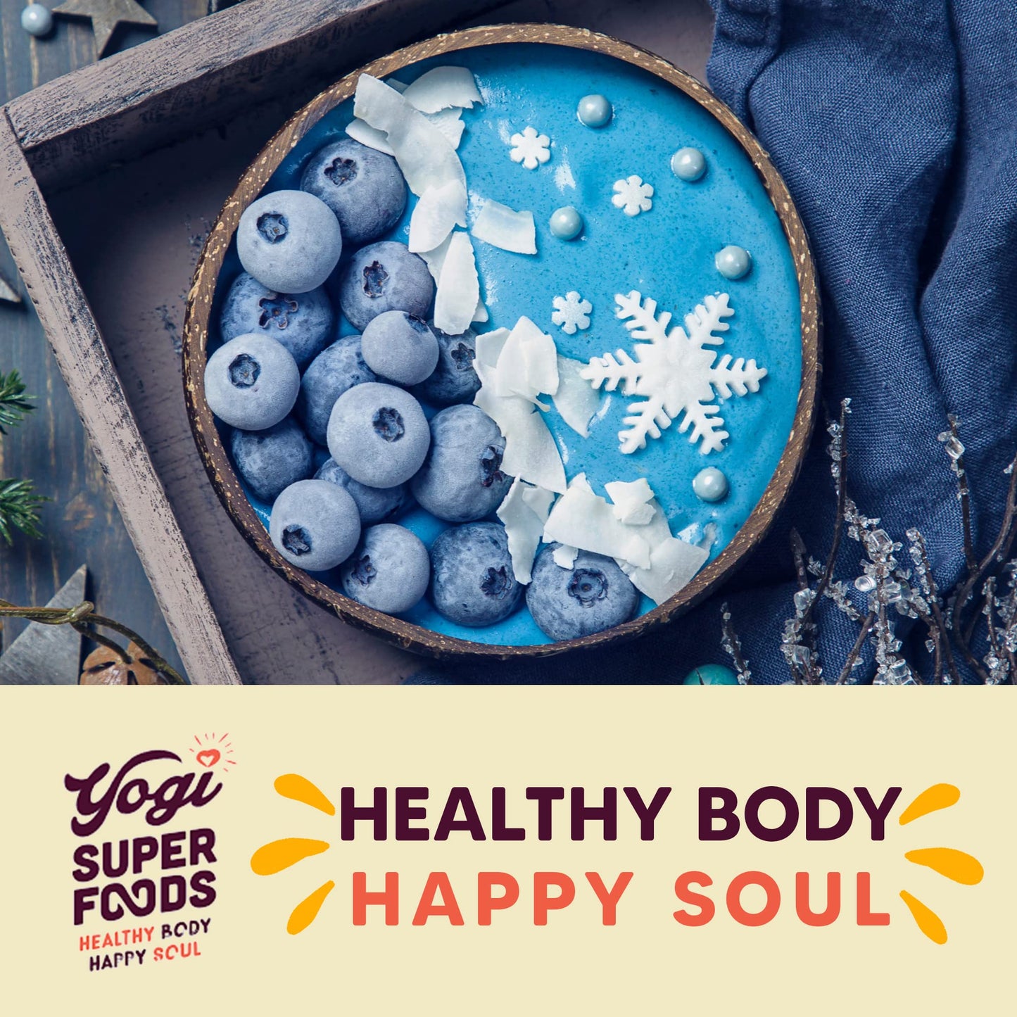 Blue Spirulina Powder by Yogi Super Foods โ 5 oz, Plant Protein & Immune Support