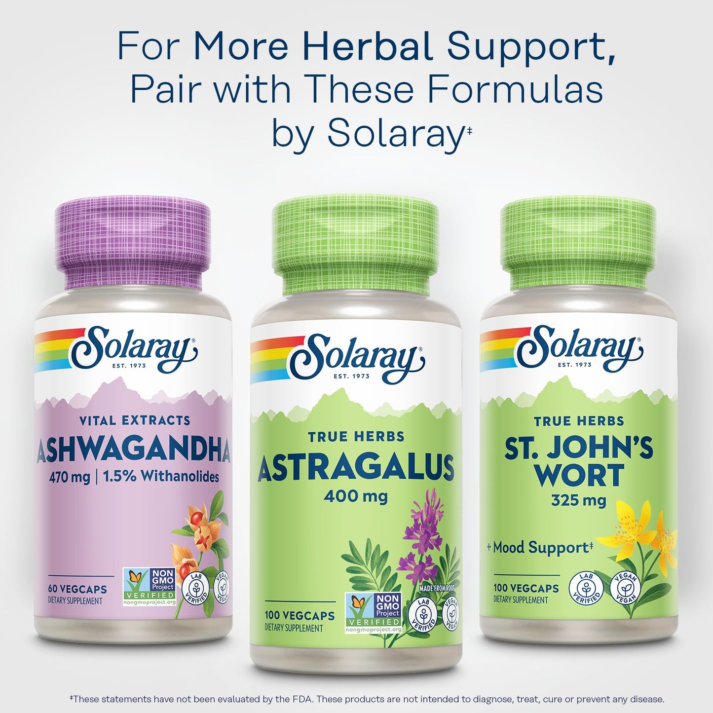 Solaray Astragalus Root 400mg โ 100 Servings, Vegan, Non-GMO | Traditional Herbal Support