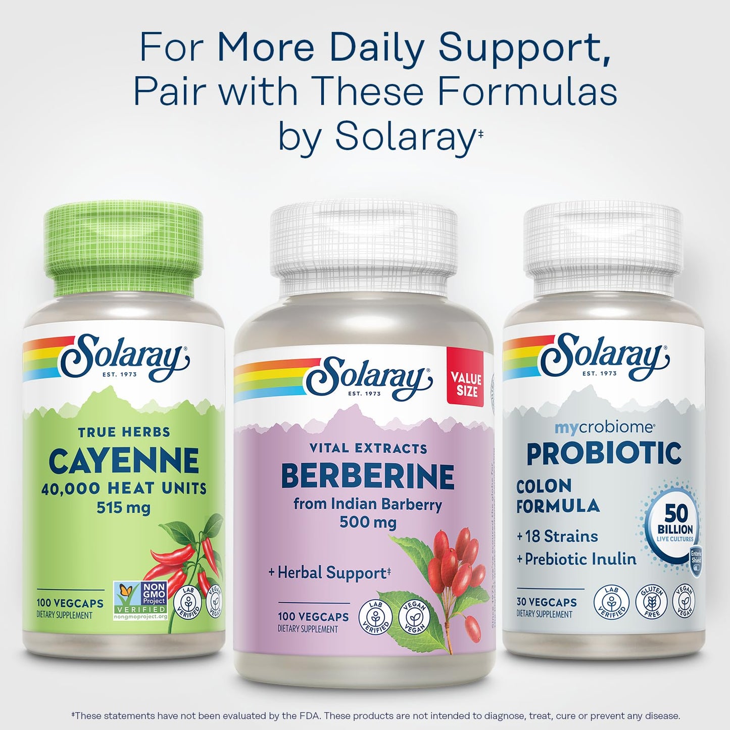 SOLARAY Cayenne Pepper Capsules with Capsaicin โ 40,000 SHU per VegCap | Vegan, Non-GMO, Gluten-Free