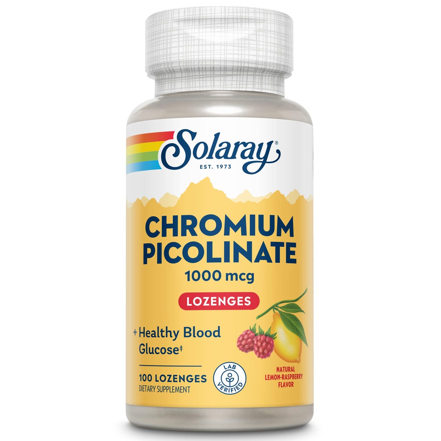 Solaray Chromium Picolinate Lozenges 1000 mcg โ 100 Count