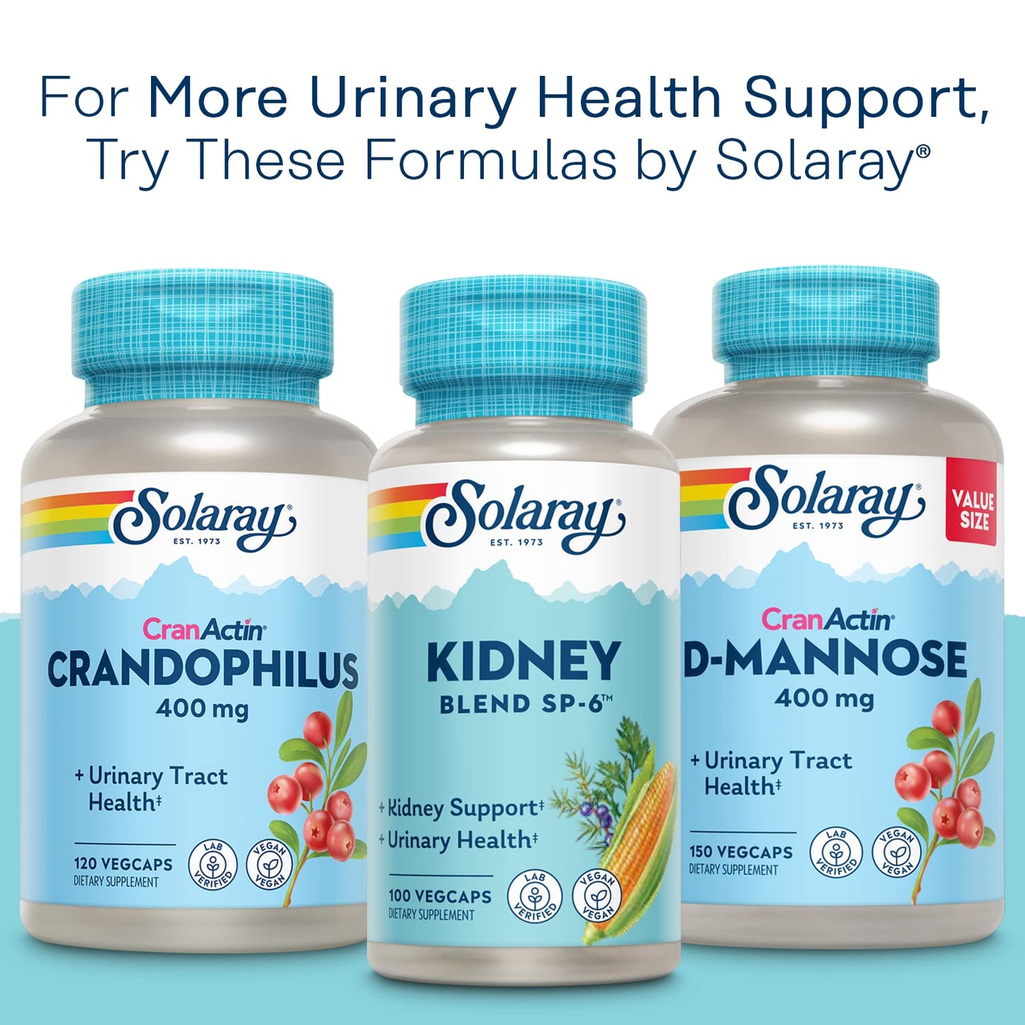 Solaray Cranactin Cranberry AF Extract Capsules 400 mg โ 180 Count
