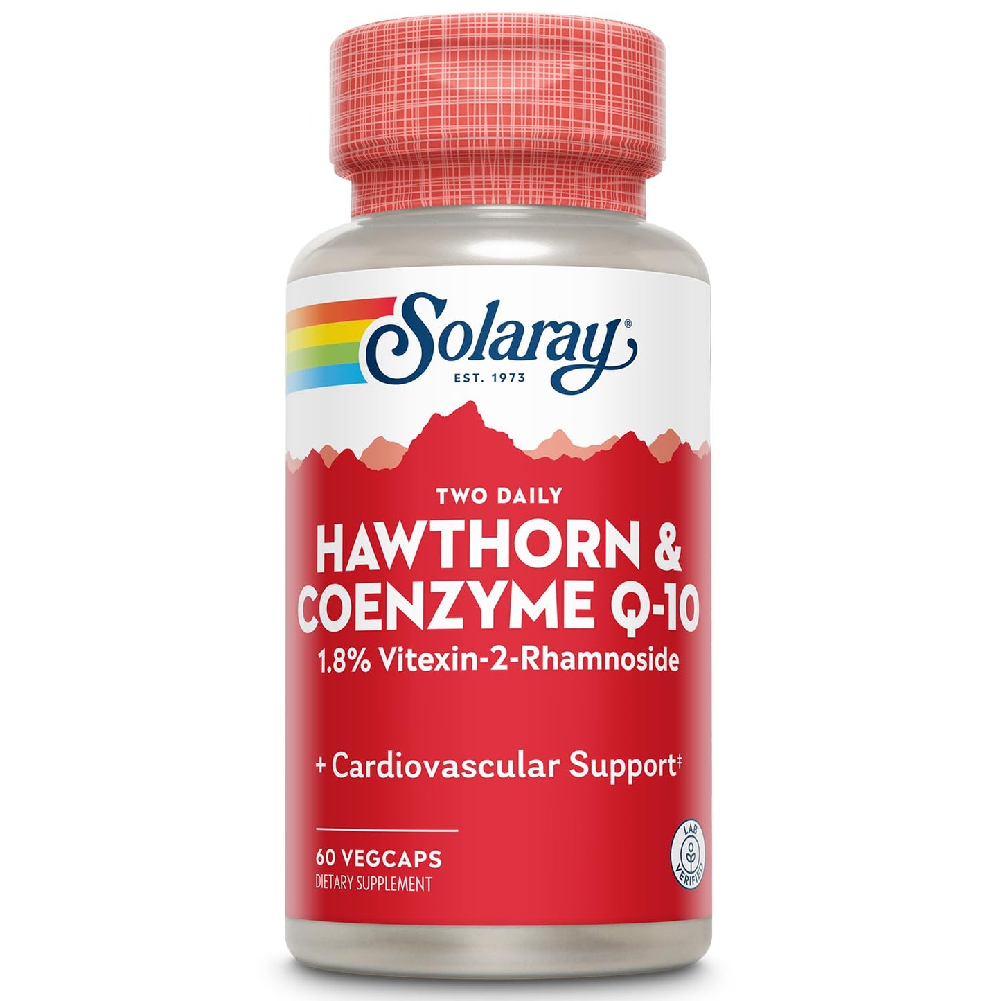 Solaray Hawthorn & CoQ10 600mg Veg Cap โ 60 Count | Guaranteed Potency