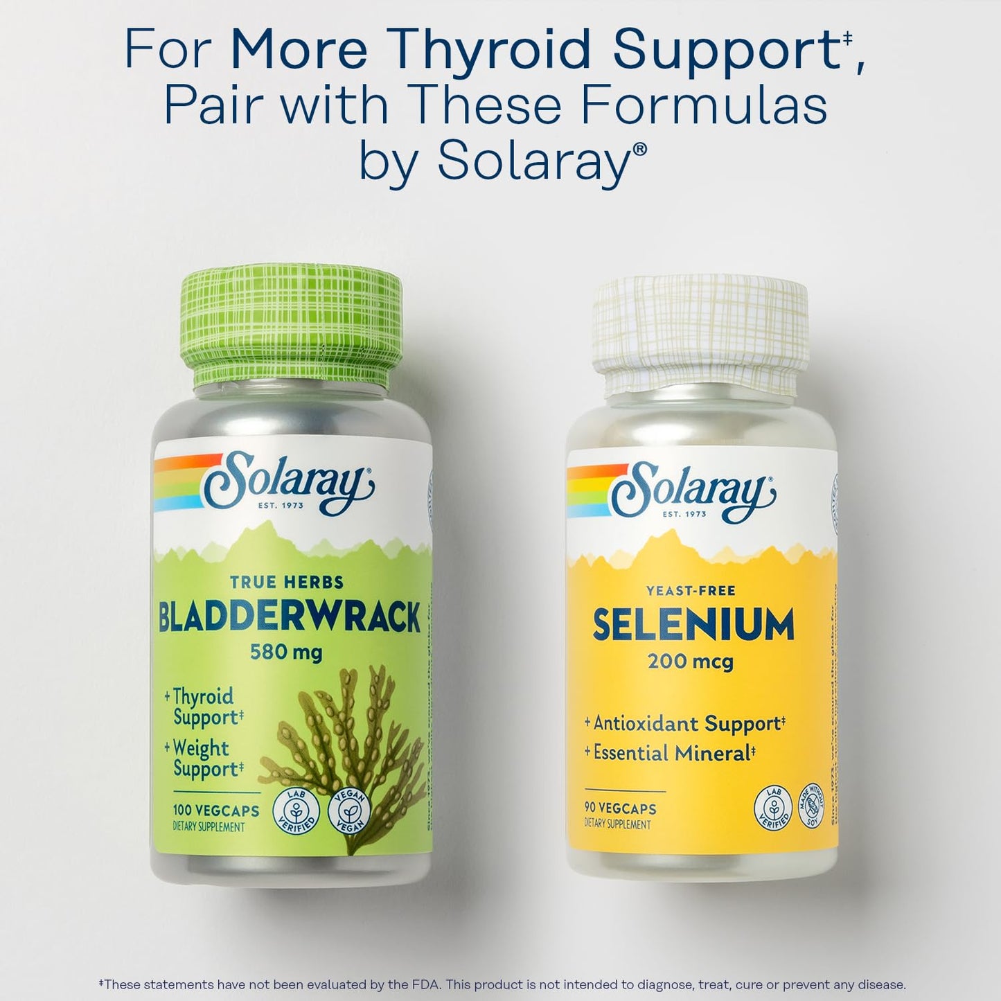 Solaray Iodine 500 mcg โ Thyroid & Adrenal Support, Vegan | 90 VegCaps