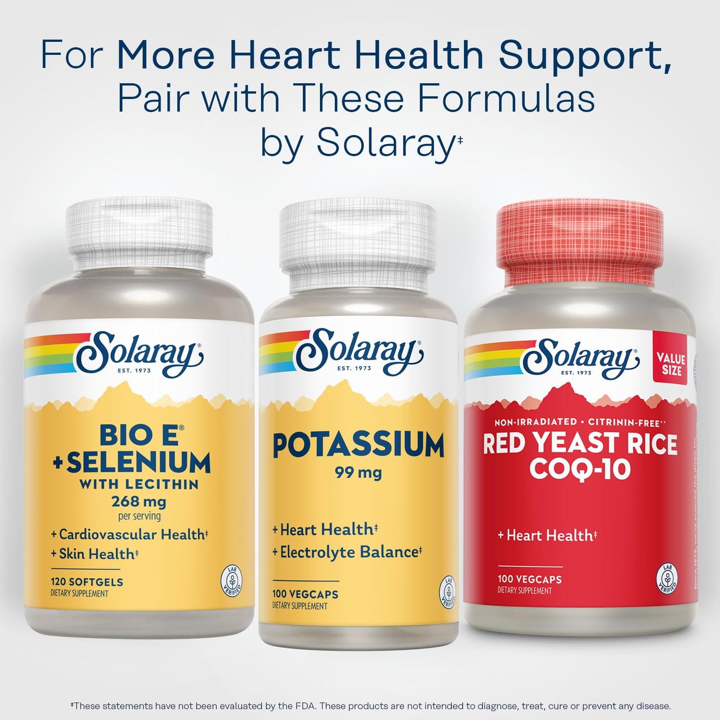 Solaray Potassium 99 mg โ Electrolyte Balance & Heart Health | 100 Servings