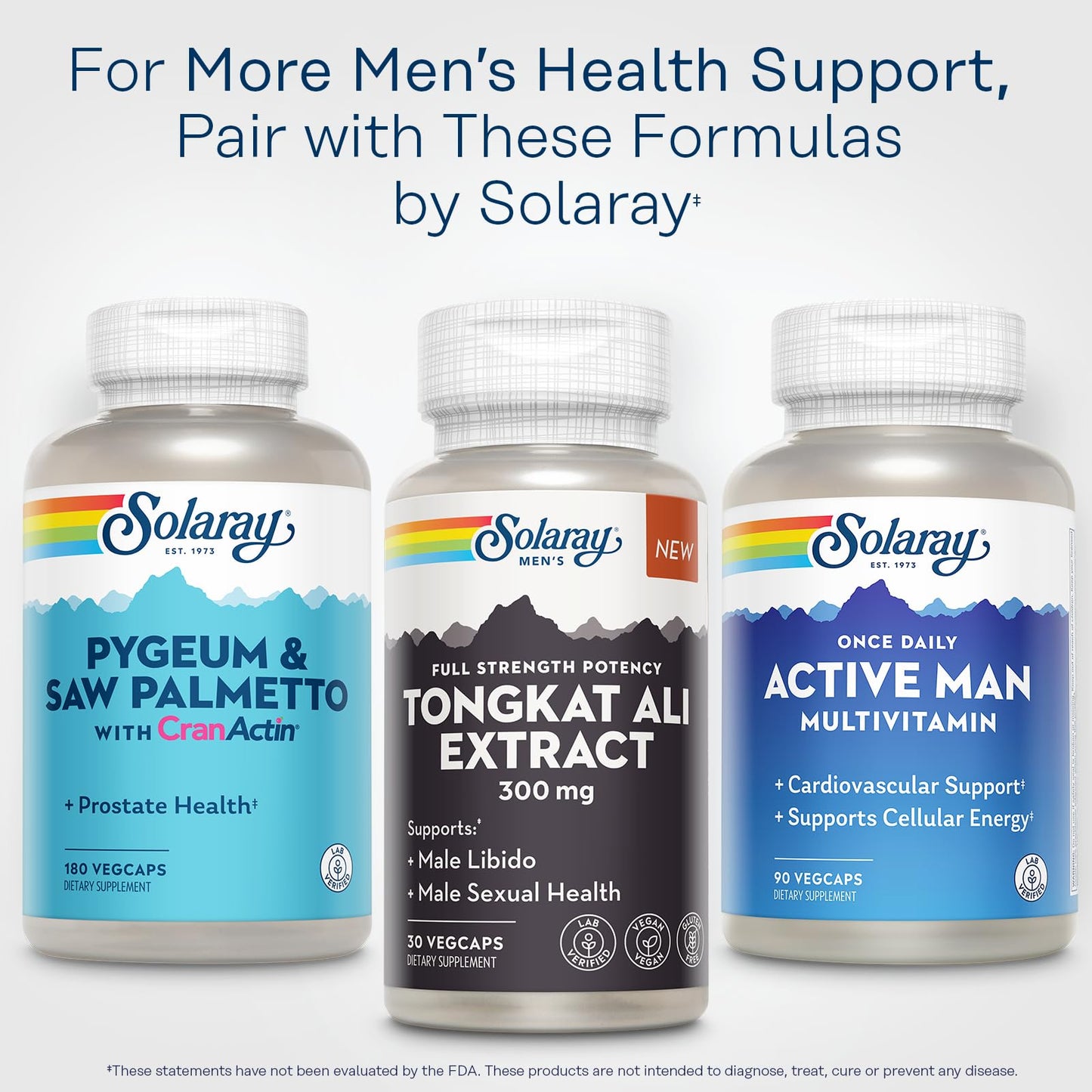 SOLARAY Tongkat Ali Extract 300mg โ Male Enhancement & Libido Support (Vegan, Gluten-Free)