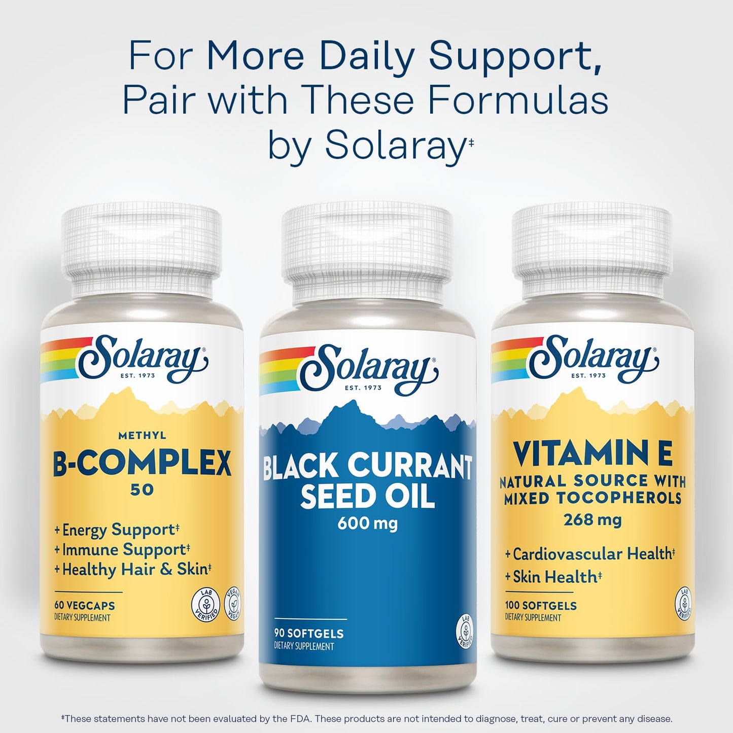 SOLARAY Black Currant Seed Oil 600 mg โ Skin Health, 90 Softgels