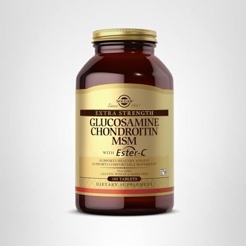 Solgar Glucosamine Chondroitin MSM Ester-C โ 180 Tablets | Joint Support