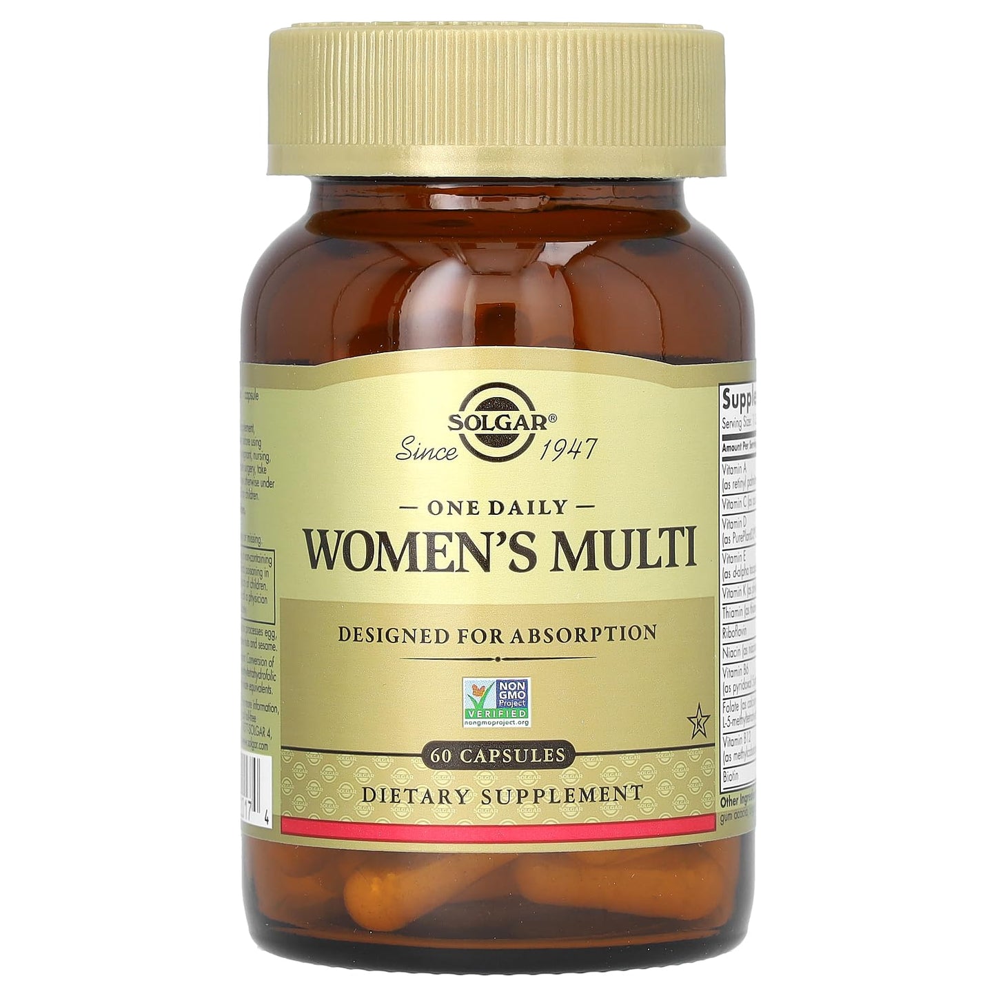Solgar One Daily Women's Multi โ Highly Absorbable Delayed-Release Multivitamin (60 Servings)