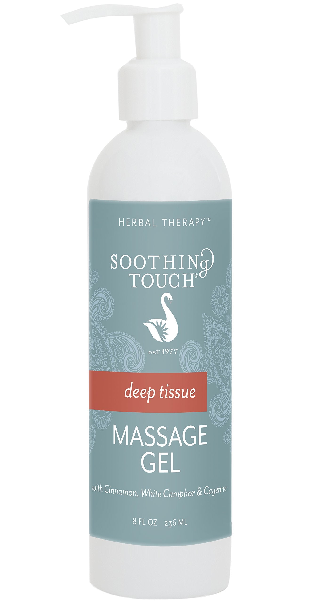 Soothing Touch Deep Tissue Massage Gel โ Cayenne, Cinnamon & White Camphor, 8 Ounce